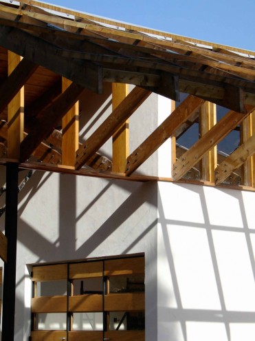 Timber work on a house by Studio Propolis.