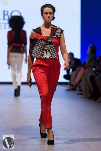 Thabo Maktha Designs' "Kobo Ea Bohali" collection at Vancouver Fashion Week 2014.