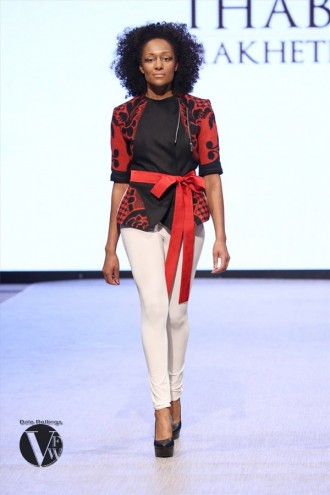 Thabo Maktha Designs' "Kobo Ea Bohali" collection at Vancouver Fashion Week 2014.
