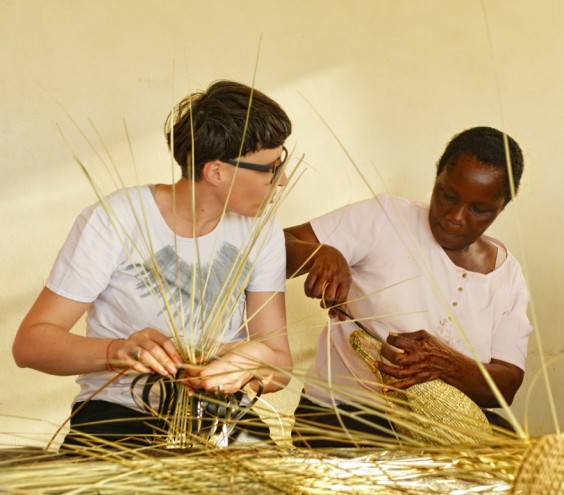 Matali Crasset basket-making workshop with Bulawayo Home Industries. Photo: Eric Gauss/Dogs on the Run.