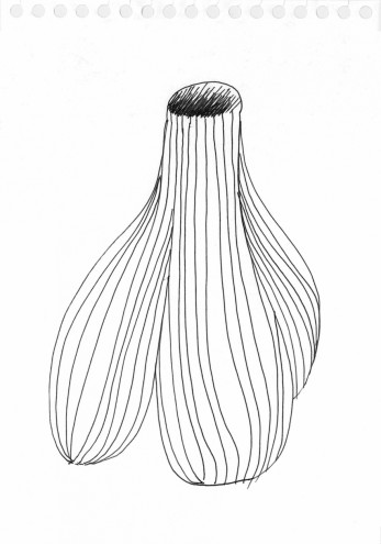 Matali Crasset's drawing for the Gourd’s Family collection.