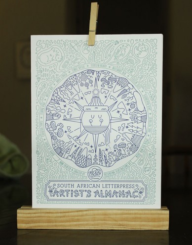 Artist's Almanac 2015 by Essie Letterpress. 