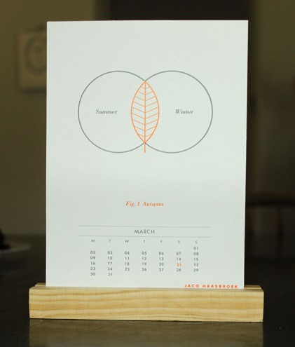 Artist's Almanac 2015 by Essie Letterpress. 