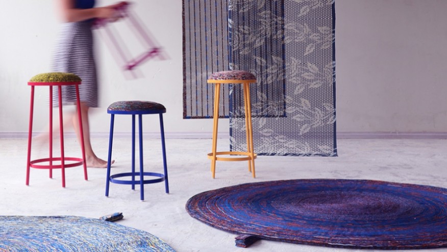Design Academy Eindhoven graduate Simone Post is giving new life to the discarded wax prints from Vlisco by designing a series of interior products. 