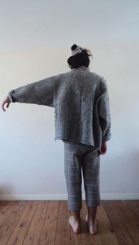 Brighton design brand Milkweed creates biodegradable, sustainable, unisex knitwear from local, organic yarn. Image: Milkweed