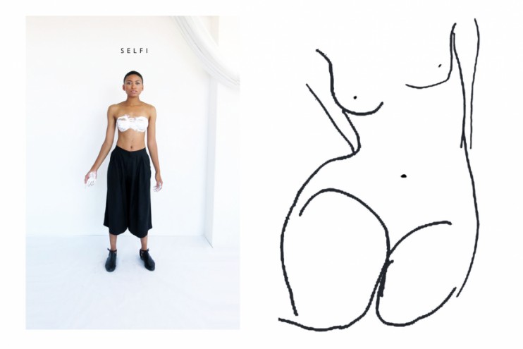 “Breasts of Desire”, the latest collection from Selfi, a Cape Town-based fashion label, explores the way women’s bodies are portrayed in modern culture.