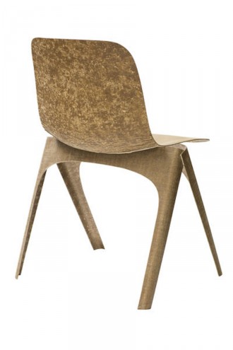 Dutch designer Christien Meindertsma proves furniture can carry both stylistic and ecological integrity with her Flax Chair