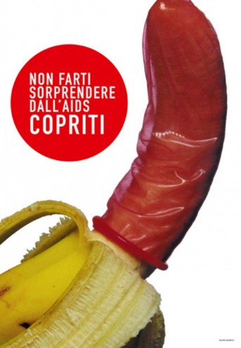 Aids Posters: Italy. Image via http://jump.dexigner.com/news/22023.
