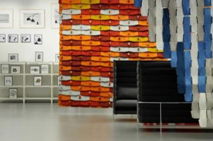 The North Tiles - A showroom for Kvadrat in Stockholm (Les Tuiles : un showroom pour Kvadrat à Stockholm) ­(2006) partition system