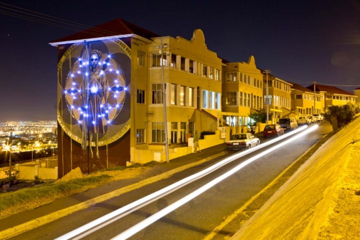 #ANOTHERLIGHTUP at night. Photo by Rowan Pybus @Makhulu_