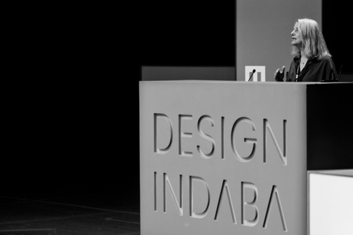 Paula Scher at Design Indaba 2013. 