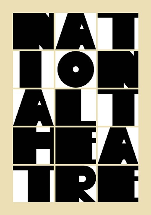 National Theatre poster by Paula Scher. National Theatre poster by Paula Scher.