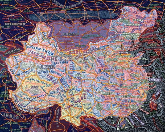 Paula Scher China map