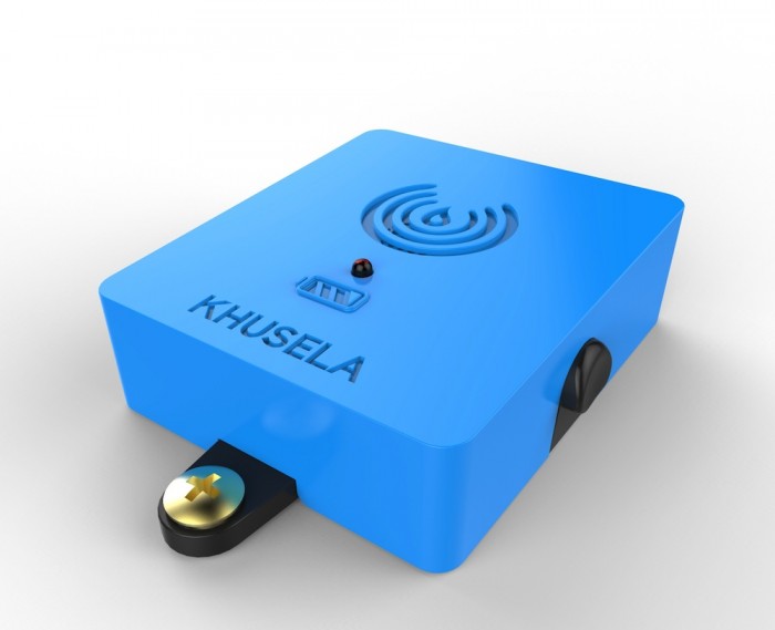 Lumkani fire protection device. Khusela fire protection device.
