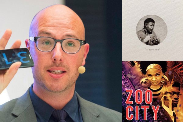 Dave Duarte, Paintings for Ants by Lorraine Loots, and Zoo City by Lauren Beukes