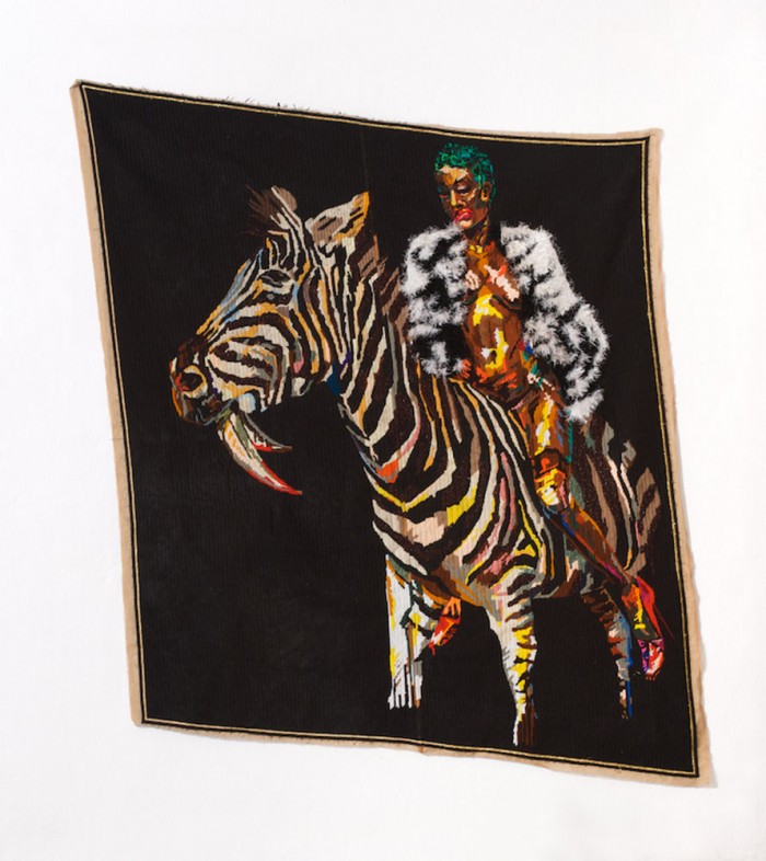 Tapestry by Athi-Patra Ruga. 