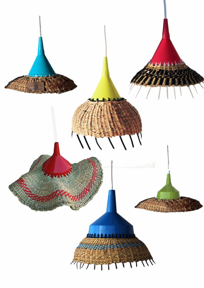 Africa meets China with these SA designed woven lights.