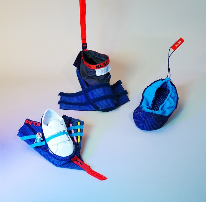 Dutch students from Design Academy Eindhoven upcycle old KLM interior into new products.
