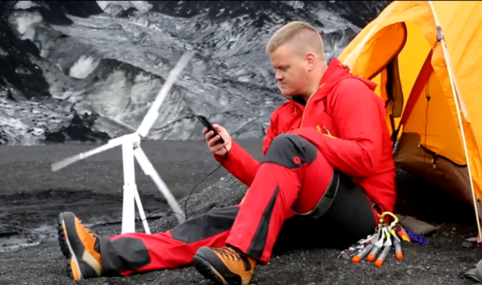 The Trinity turbine by Janulus is a lightweight portable wind turbine means you can generate electricity wherever you go The Trinity turbine by Janulus is a lightweight portable wind turbine means you can generate electricity wherever you go