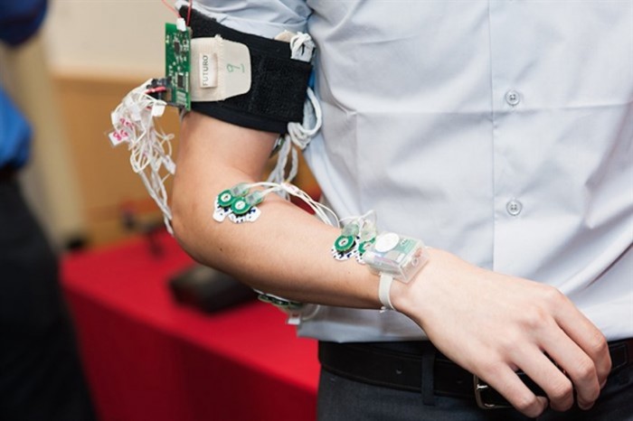 Researchers have developed a wearable to bridge the gap between the deaf and those who don't understand sign language. Researchers have developed a wearable to bridge the gap between the deaf and those who don't understand sign language.