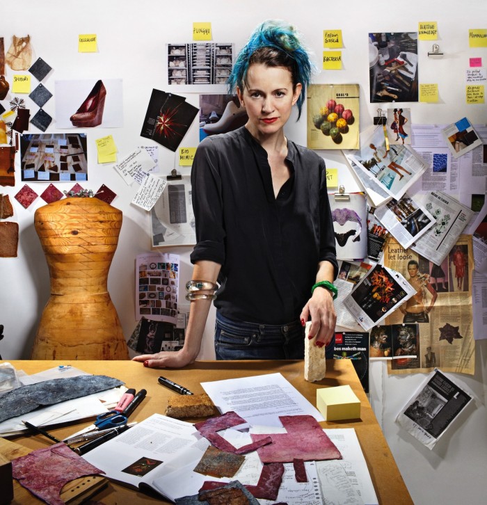 Modern Meadows founded by Suzanne Lee (above) and Andras Forgas is a Brooklyn-based biotechnology start-up growing slaughter-free leather from living cow cells. Image: popsci.com Modern Meadows founded by Suzanne Lee (above) and Andras Forgas is a Brooklyn-based biotechnology start-up growing slaughter-free leather from living cow cells.