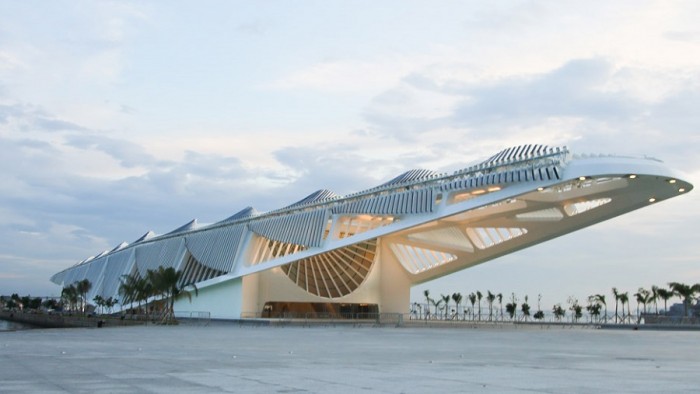 Designed by Santiago Calatrava, the Museum of Tomorrow is spectacular building in Rio de Janeiro dedicated to science, the environment and the future. 
