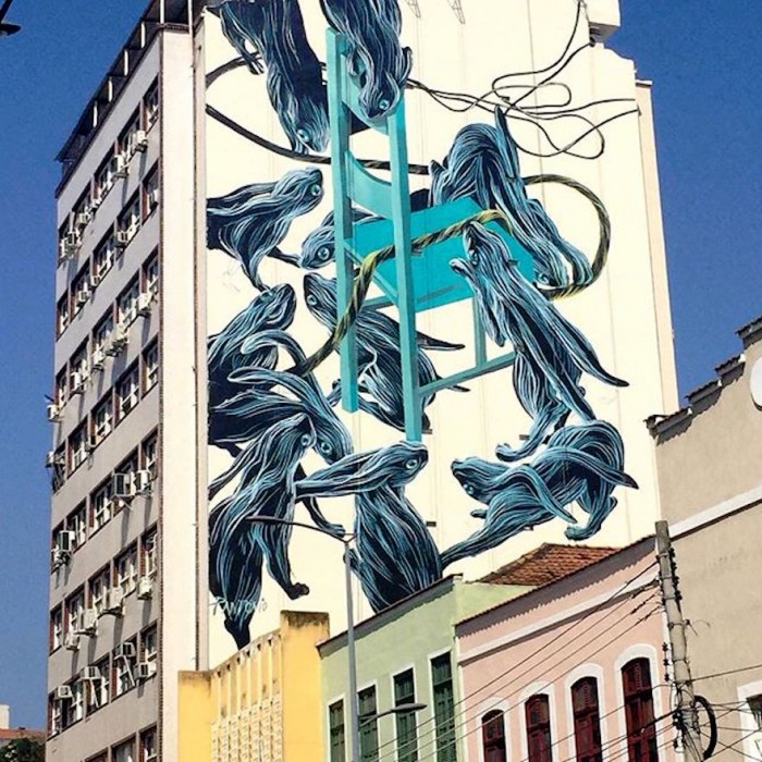Portuguese artist’s massive murals are an ode to nature 