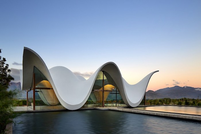 wave inspired buildings