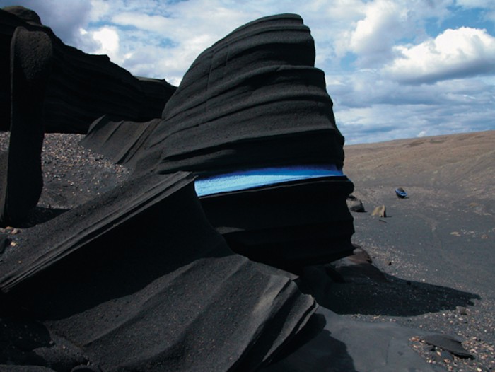 Energy Flow sand rock land art