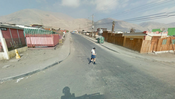 Agorapobic street view portrait