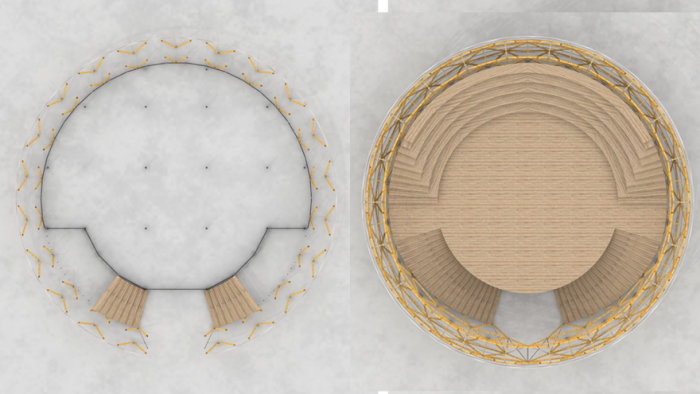 Dome of Plants plan drawing