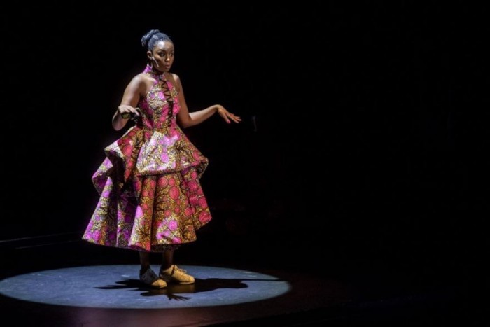 Wanuri Kahiu on stage at Design Indaba Conference 2019