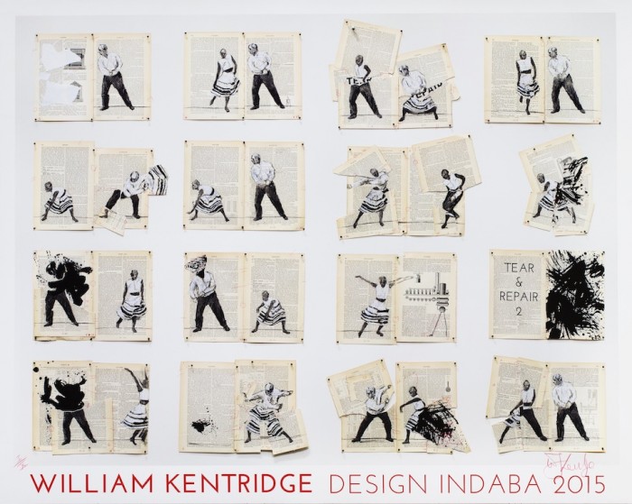 Commemorative William Kentridge print for Design Indaba