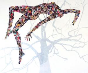 Untitled 201,1 Mixed media on canvas. Photo: Guy Woueté. 