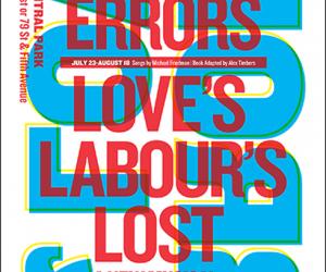 Shakespeare in the Park 2013 by Paula Scher. 