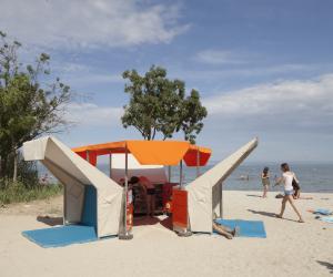 Beach Library by Matali Crasset. Photo: Philippe Piron.