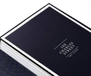 150 Charles Street identity by Michael Bierut. 