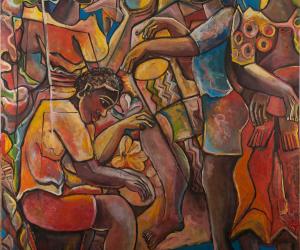 Geoffrey Mukasa (Ugandan, 1954–2009)  Celebrations, circa 2006/07