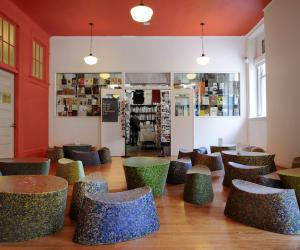 Taboo stool and table by Ayse Birsel and Bibi Seck. 