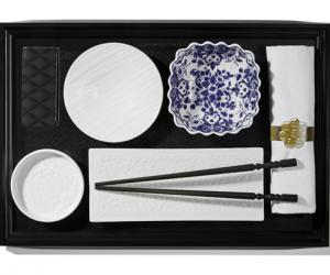 Japanese tableware by Marcel Wanders for KLM. 