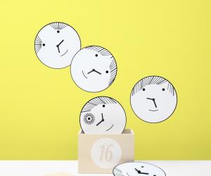 Bad Boys wall clocks by Matali Crasset. 