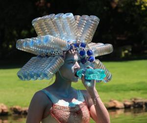 Celeste Theron uses performance art to create water awareness.