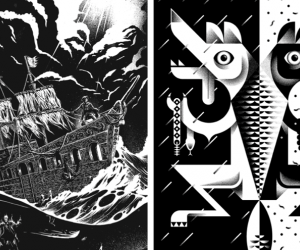 'The Flying Dutchman' by Hylton Warburton and 'Jakkals trou met wolf se vrou' by Jono Garrett.