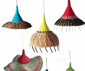 Africa meets China with these SA designed woven lights.
