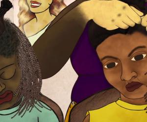 Ng'endo Mukii: Still from 'yellow fever', animated with mixed mediums