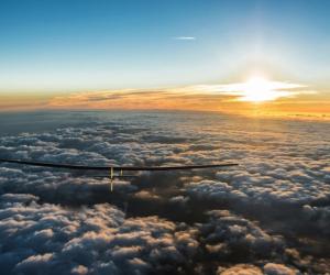 The Solar Impulse 2 is the first solar powered aircraft to circumnavigate the world carrying a pilot.