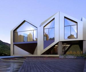 The D*Dynamic shape-shifting house was built using a mathematical puzzle in order to store energy in summer and provide maximum insulation in winter