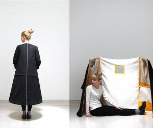 Barbara Peynot proposes that the urban nomad wear their home