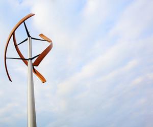 The wind turbine gets a beautiful, tech makeover. 