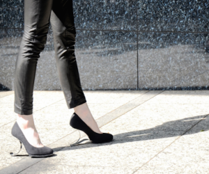 Yasuyuki Yamada has created a healthier alternative to conventional high-heeled shoes. 